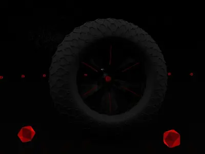 Car Tyre 3D model V1