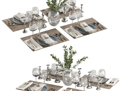 Table setting 01 3D model