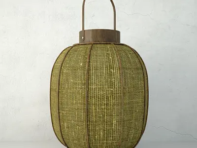 Bamboo Lanterns 3D model