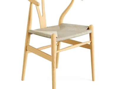 CH24 Wishbone Chair by Carl Hansen 3D model