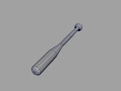 Baseball bat Free low-poly 3D model
