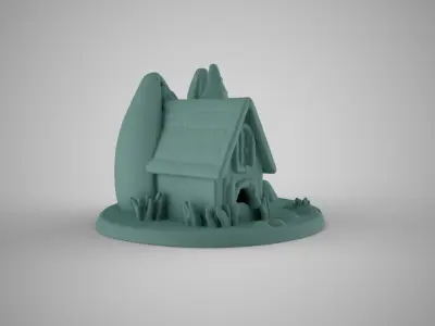 Aquarium Seashell House 3D print model