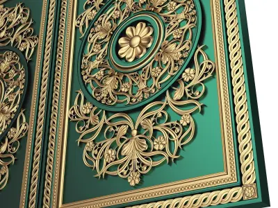 Backgammon Set 01 Low-poly 3D model