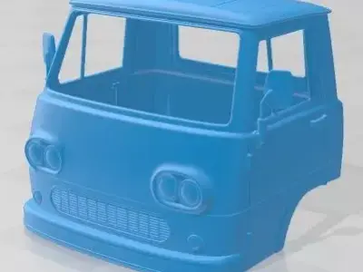 Fiat 625 N 1971 Printable Body Cabin Truck 3D print model