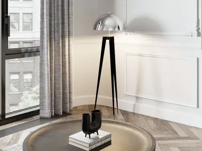 White interior 3D model