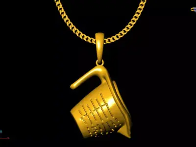 Chemist lab pendant charms - one inch pendant 3D print model