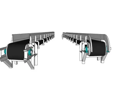 Overhead Belt Conveyor 3D print model