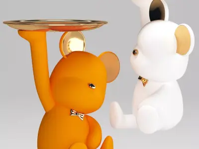 cruel bear storage Low-poly 3D model