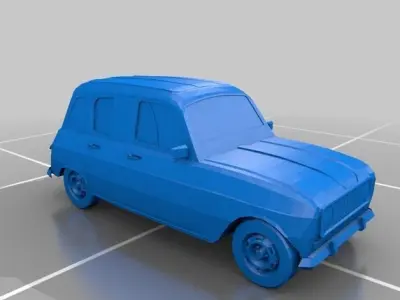 Renault 4L 3D print model