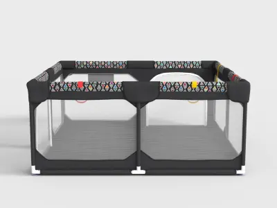 BABY PLAYPEN Low-poly 3D model