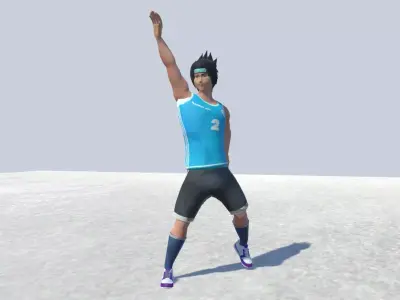 Sports Guy -Basket ball - Volley-Ball player2  Low-poly 3D model