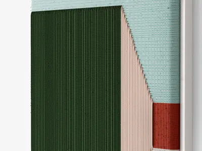 Decorative Panel Of Threads 3D model