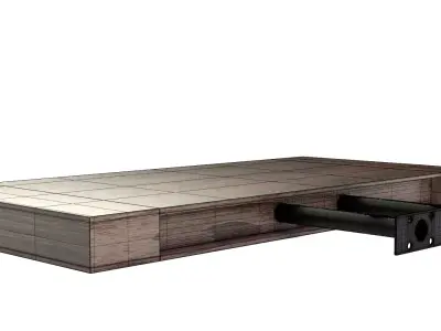 STILISTA VOLATO Wall Shelf - dark wood 3D model