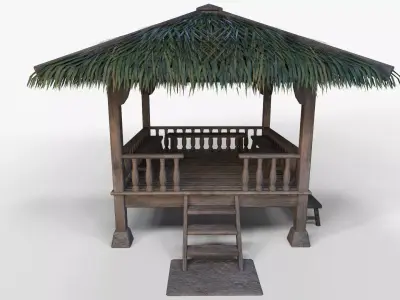 Gazebo Low-poly 3D model