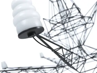 Chandelier Lightweight Foscarini 3D model