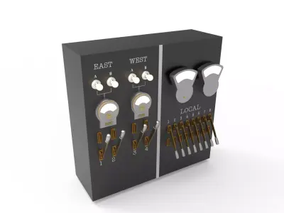 panel switch old 3D model