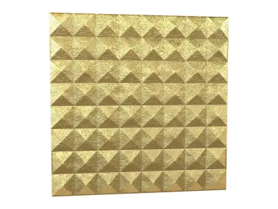 Triangle Grid Pattern Wall Panel V1 002 Low-poly 3D model