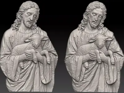 JESUS Relief  3D print model