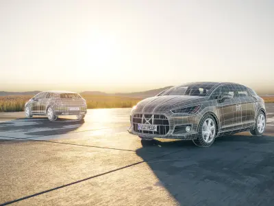 France sedan unbranded 3D model