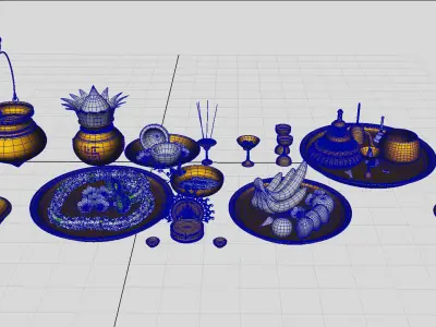 pooja props 3d models 3D model