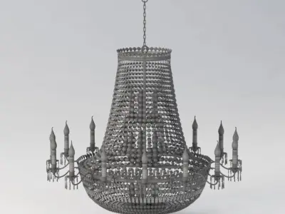 Impex Hamburg Empire Strass Crystal Chandelier 3D model
