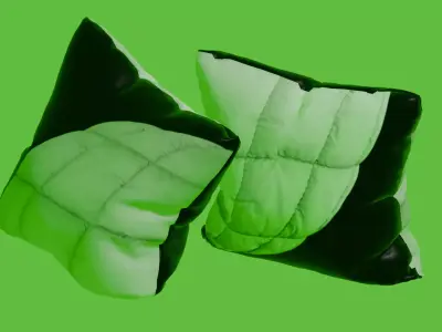 3D Pillows  Realistic Interior Decoration Model 3D model