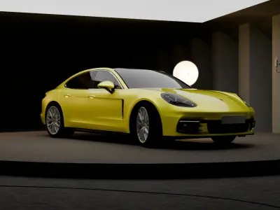 Porsche Panameras 3D model