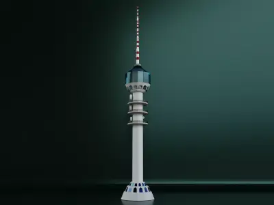 Burj Baghdad 3D Model Low-poly 3D model