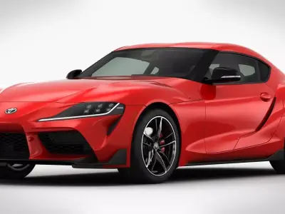 Toyota Supra 2020 Detailed Interior 3D model