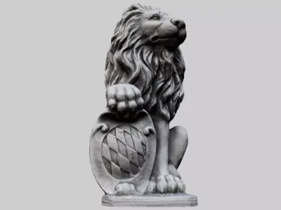Lion Statue 3D model