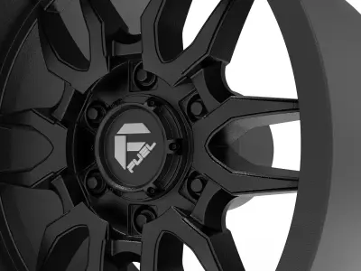 fuel off road clash wheel 3d print model 3D print model