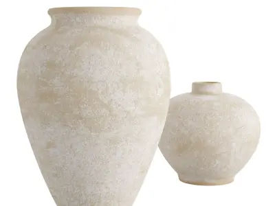 Ophelia Matte Natural Vase 3D model