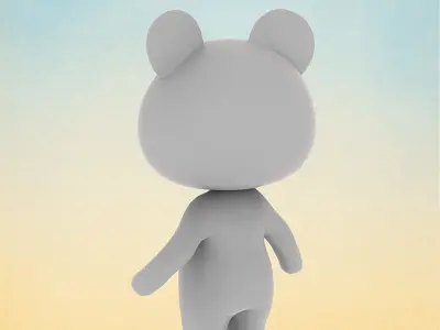 Cartoon Rat character 3d Low-poly 3D model
