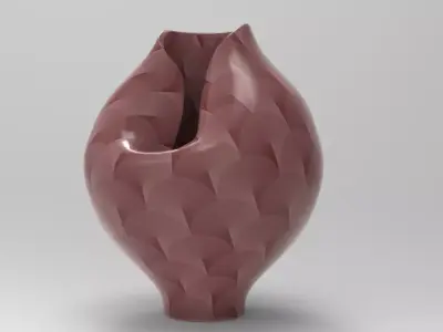 Uhud Vase Low-poly 3D model