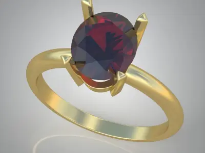 Diamond ring 0548 3D printable model 3D print model