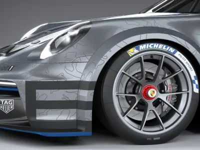 Porsche 911 GT3 Cup 2021 3D model