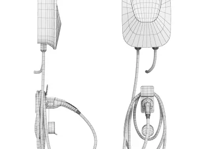 Charging station for electric vehicles Ctechi 3D model