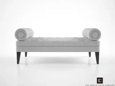 The Sofa and Chair Company Milton bench 3D model