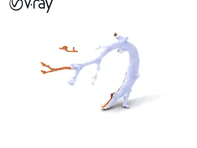 Realistic Tree Branch Model Pack for Environment Design Low-poly 3D model