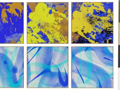6 Abstract Frames Set 006 3D model