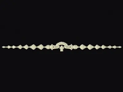 Central decor ornament for furniture 3D model 268