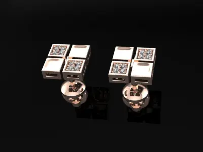Earrings 17 3D print model