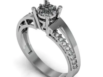 wadding ring 3D print model