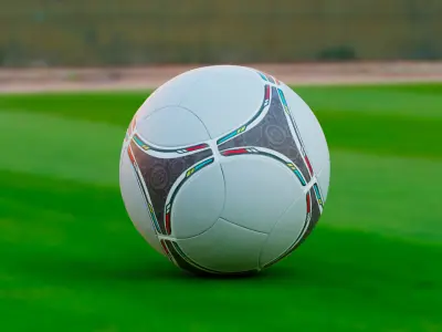 Soccer ball Low-poly 3D model 12
