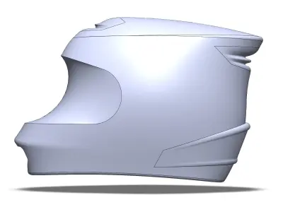 Motorcycle Helmet 3D print model