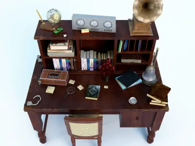 Classic Desk 3D model