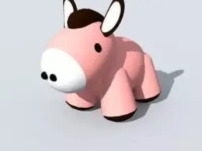donkey toy  Free 3D model
