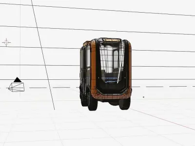 self driving electric car  3D model