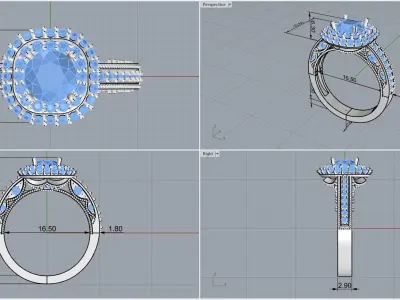 ring code 103 3D print model