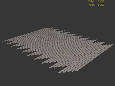 Wood floor Oak Cosmo Vintage 3D model